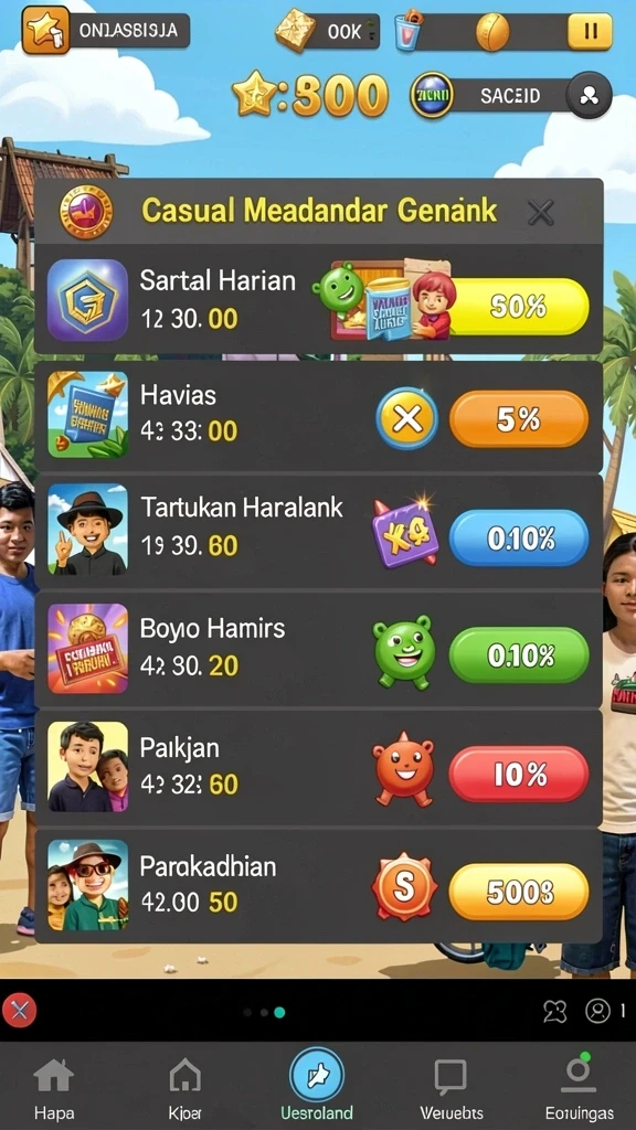 7777w - Tampilan antarmuka yang menarik dan mudah digunakan.